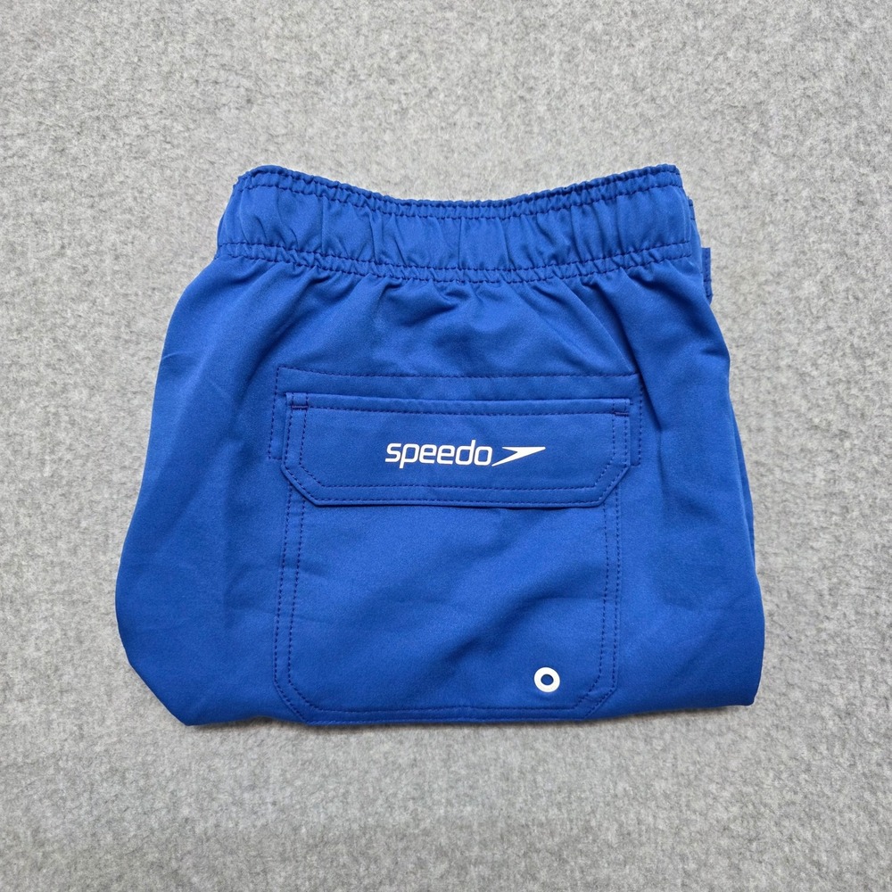Speedo Men's XL Swim Trunks Royal Blue Mesh Lined Board Shorts‎ 7 Inch Inseam